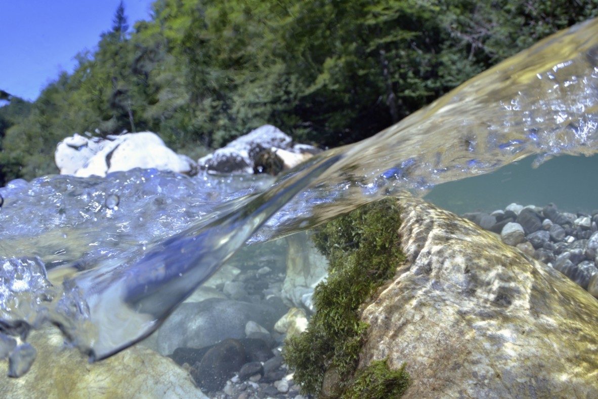 Rivière le Chéran – Sortie des gorges calcaires à Cusy- Mas